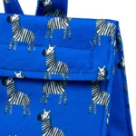 Zebra Blue Lunchbag