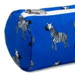 Zebra Blue Round