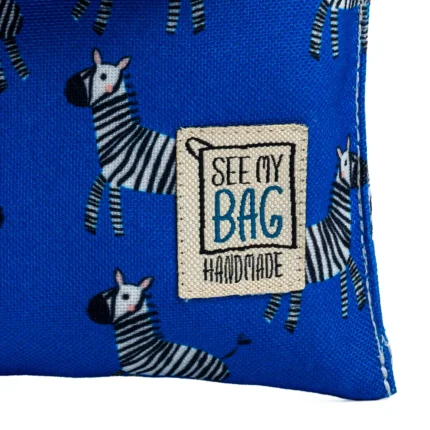 Zebra Blue Snackbag
