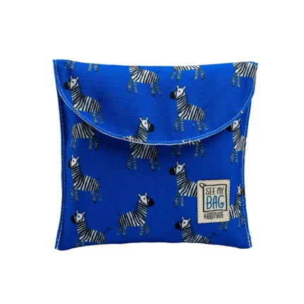 Zebra Blue Snackbag